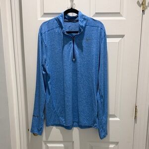 Nike Blue Performance Half-Zip Training Top